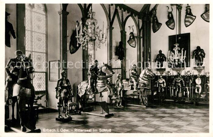 Rittertum Mittelalter Rittersaal Schloss Erbach Odenwald