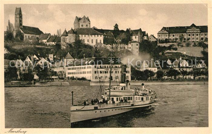 Dampfer Seitenrad Meersburg am Bodensee