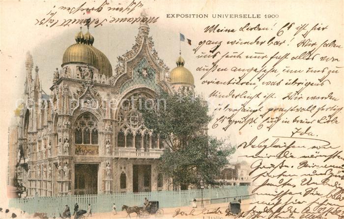 Exposition Universelle Paris 1900 Italie