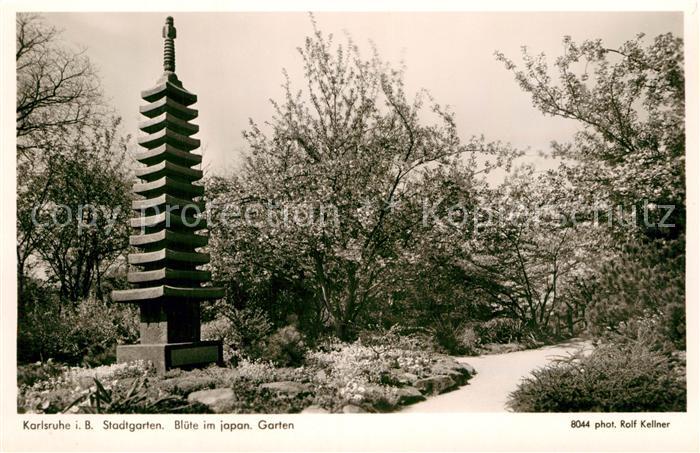 Foto Kellner Rolf Nr. 8044 Karlsruhe Stadtgarten Japanischer