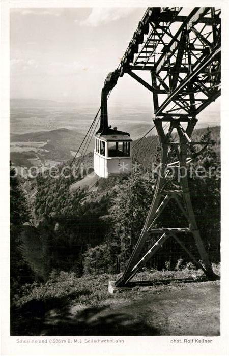 Foto Kellner Rolf Nr. 6712 Seilbahn Schauinsland Schwarzwald