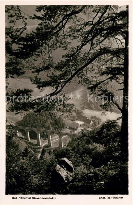 Foto Kellner Rolf Nr. 6225 Höllental Schwarzwald Ravennaviadu