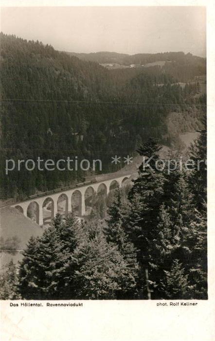 Foto Kellner Rolf Nr. 6252 Höllental Ravennaviadukt