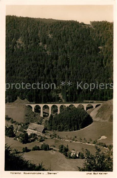 Foto Kellner Rolf Nr. 6257 Höllental Schwarzwald Ravennaviadu