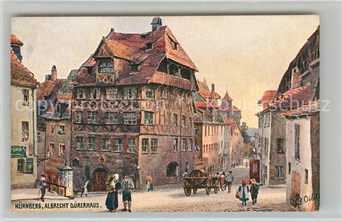 Verlag Tucks Oilette Nr. 611 B Nürnberg Albrecht-Dürerhaus Charl