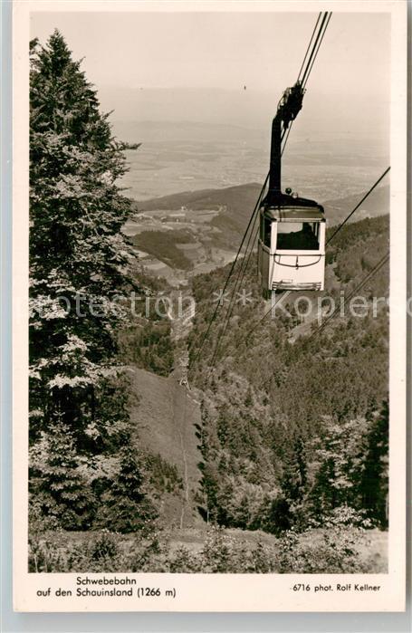 Foto Kellner Rolf Nr. 6716 Seilbahn Schauinsland Schwarzwald