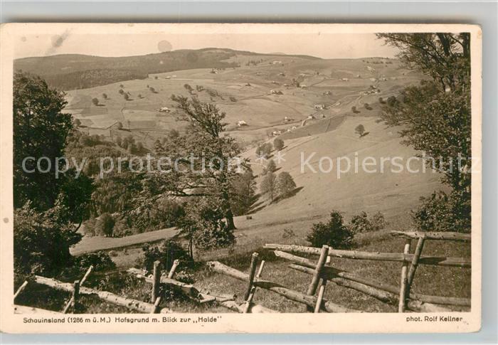 Foto Kellner Rolf Nr. 6751 Schauinsland Hofsgrund Blick zur H