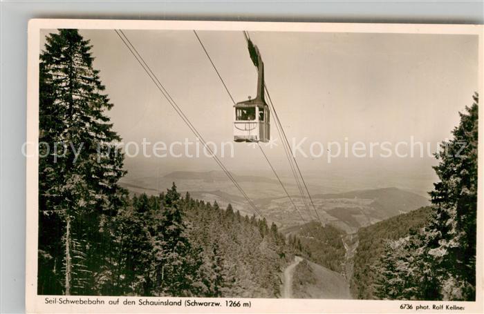 Foto Kellner Rolf Nr. 6736 Seilbahn Schauinsland Schwarzwald