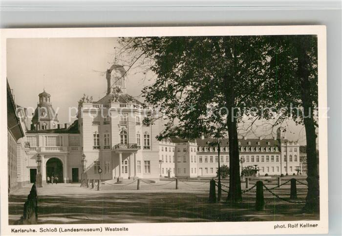 Foto Kellner Rolf Nr. 7994 Karlsruhe Schloss Landesmuseum