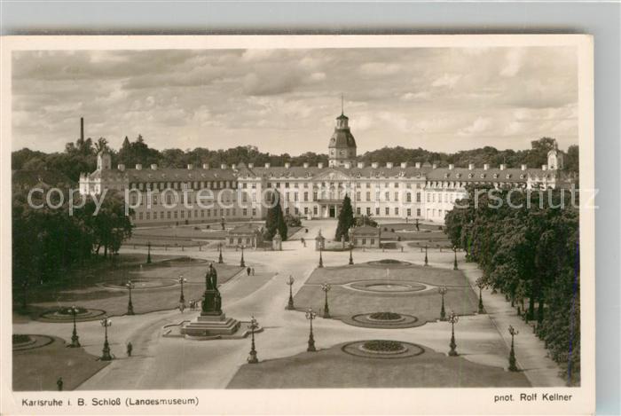 Foto Kellner Rolf Nr. 8151 Karlsruhe Schloss Landesmusem