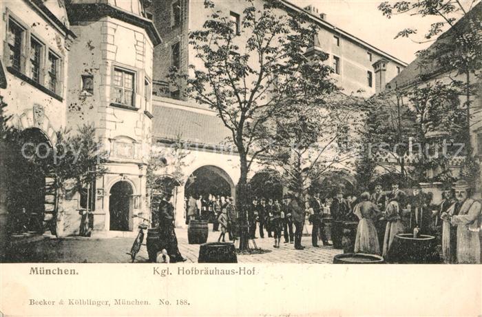 Muenchen Bayern Koenigliches Hofbraeuhaus Hof
