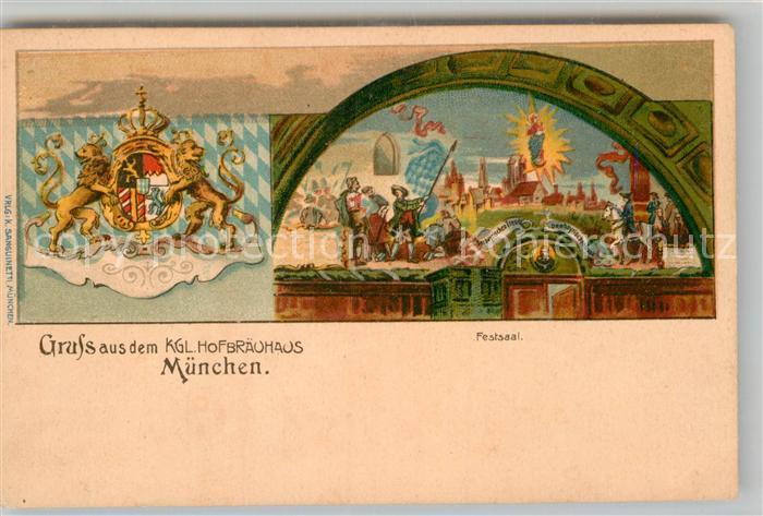 Muenchen Bayern Koenigliches Hofbraeuhaus  Festsaal