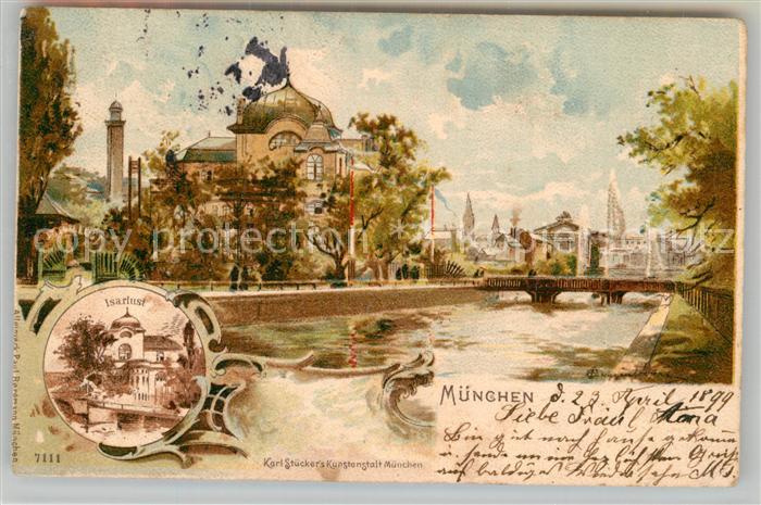 Muenchen Bayern Isarlust