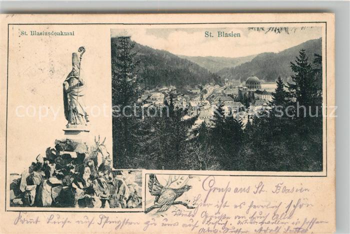 St Blasien Sankt Blasiusdenkmal Teilansicht