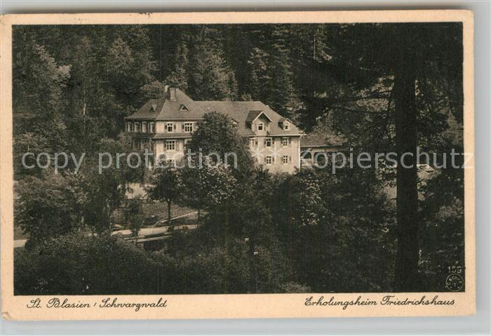 St Blasien Erholungsheim Friedrichshaus