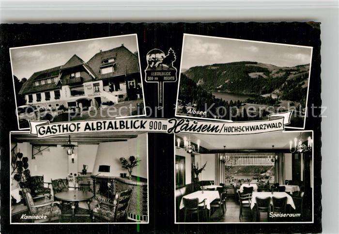 Haeusern Schwarzwald Gasthof Albtalblick Kaminecke Albsee Speiseraum