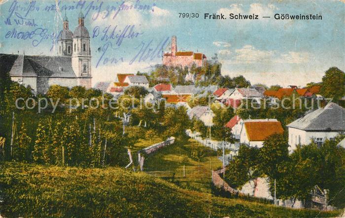 Goessweinstein Teilansicht Wallfahrtskirche