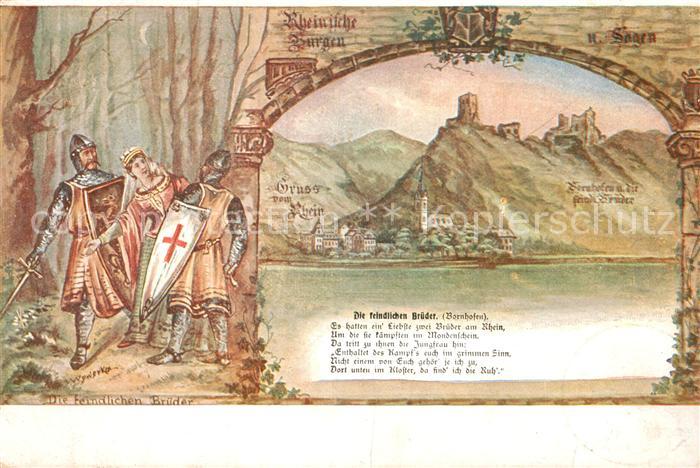 Bornhofen Kamp Die feindlichen Brueder