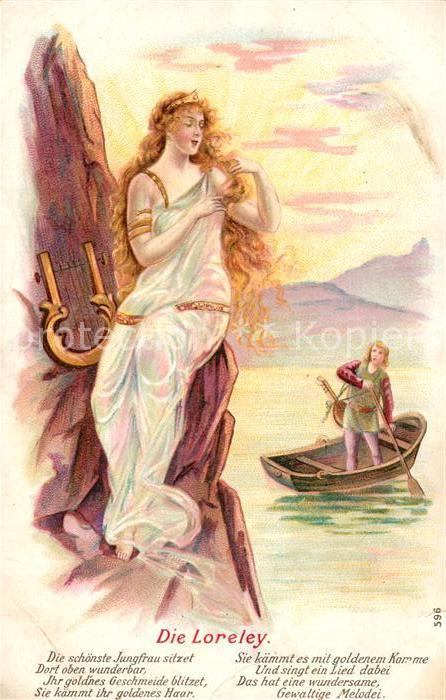 St Goarshausen Sage der Loreley