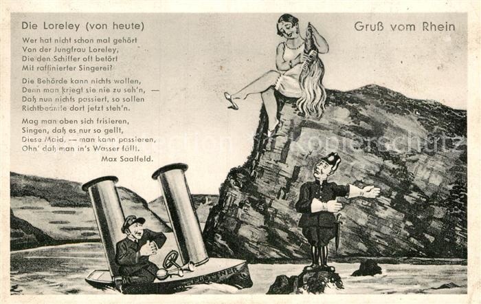 St Goarshausen Comic von Sage der Loreley