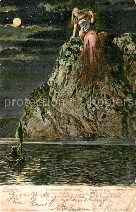 St Goarshausen Sage der Loreley