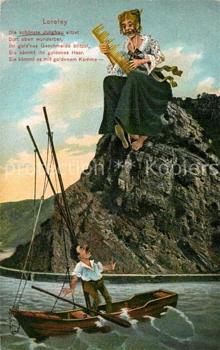 St Goarshausen Sage der Loreley Comic