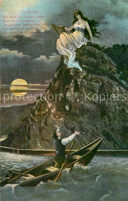 St Goarshausen Sage der Loreley