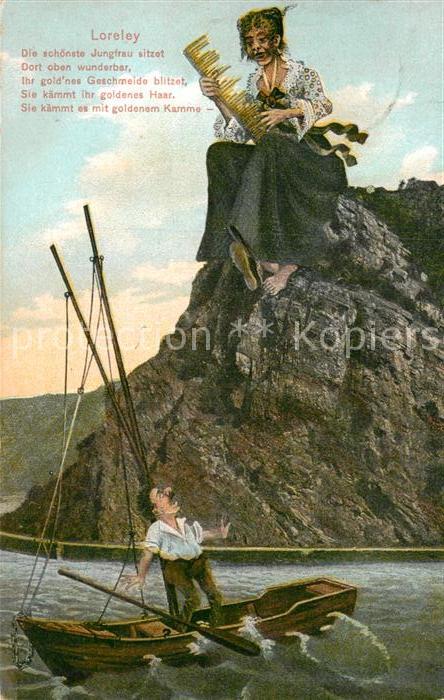 St Goarshausen Sage der Loreley Comic