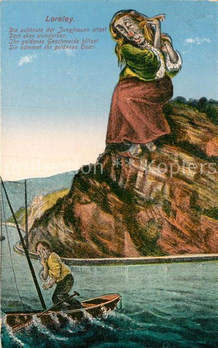 St Goarshausen Sage der Loreley Comic