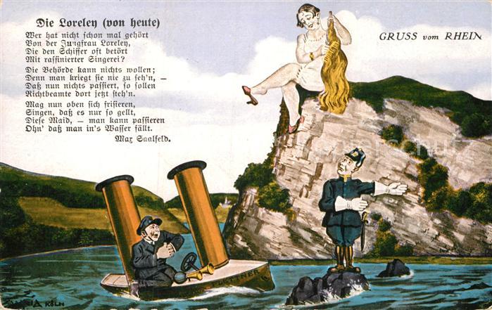 St Goarshausen Sage der Loreley