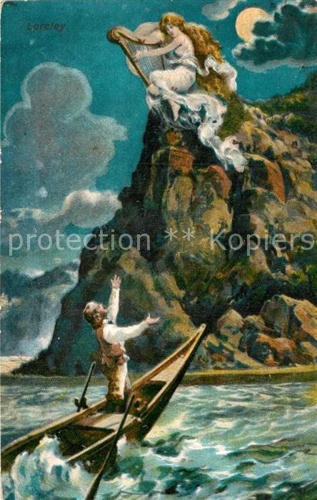 St Goarshausen Sage der Loreley