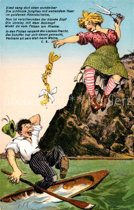 St Goarshausen Sage der Loreley Comic