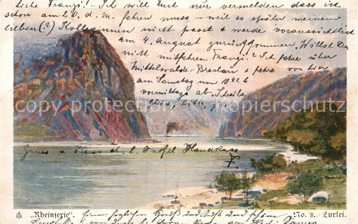 St Goarshausen Loreley Felsen