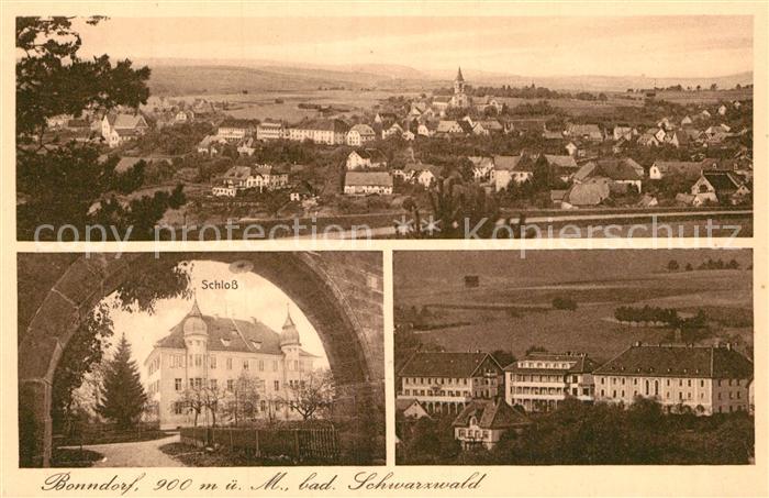 Bonndorf Schwarzwald Gesamtansicht Schloss