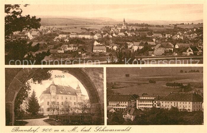Bonndorf Schwarzwald Gesamtansicht Schloss