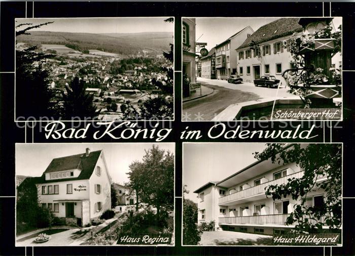Bad Koenig Odenwald Panorama Schoenberger Hof Haus Regina und Hildegart