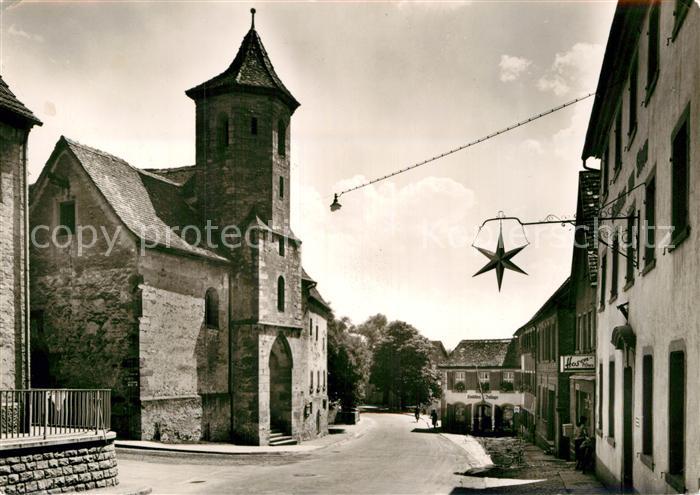 Crailsheim Lange Strasse mit Spitalkirche