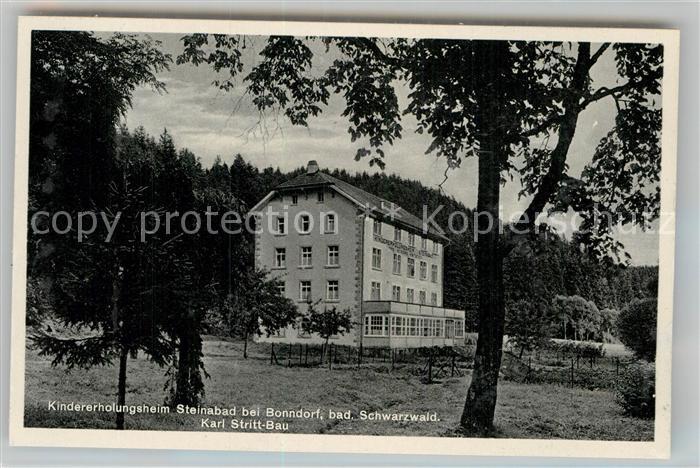 Steinabad Kindererholungsheim Karl Stritt Bau