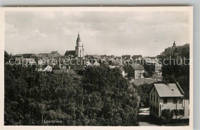 Crailsheim Teilansicht mit Kirche