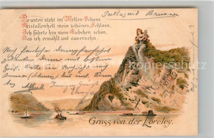St Goarshausen Sage der Loreley