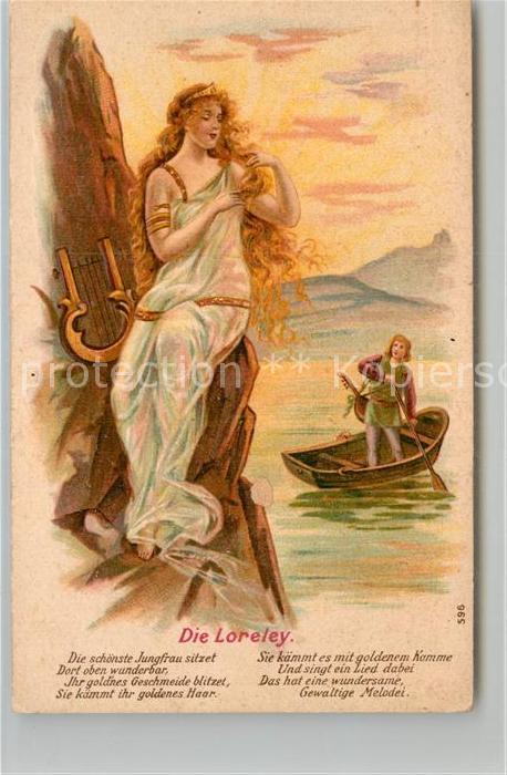 St Goarshausen Sage der Loreley