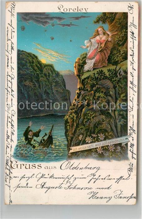 St Goarshausen Sage der Loreley