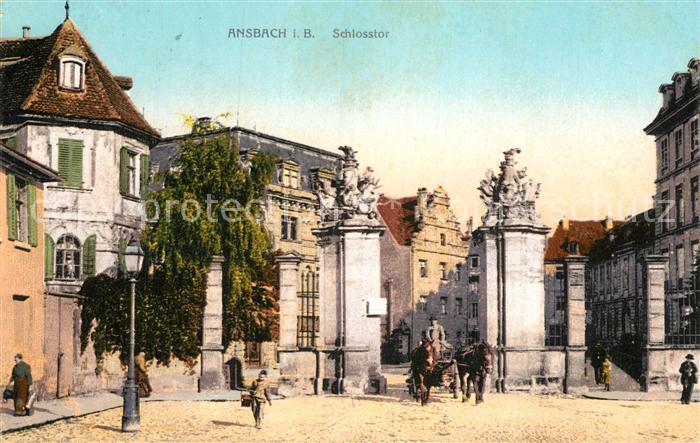 Ansbach Mittelfranken Schlosstor