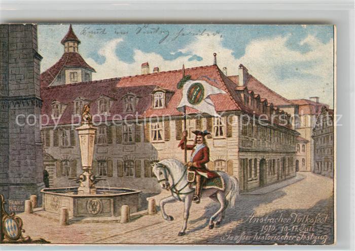 Ansbach Mittelfranken Volksfest 1910