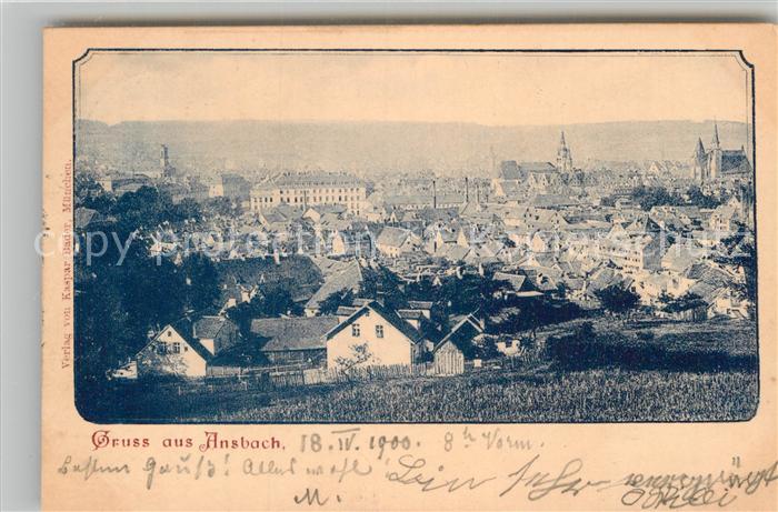 Ansbach Mittelfranken Teilansicht