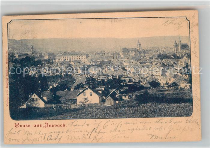 Ansbach Mittelfranken Teilansicht