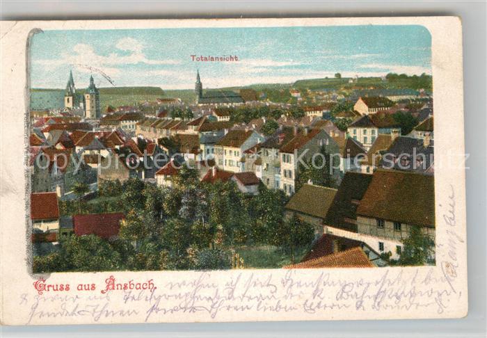 Ansbach Mittelfranken Totalansicht