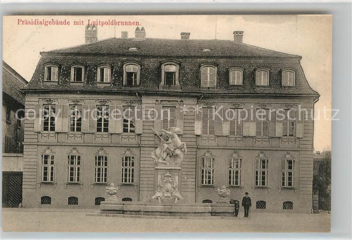Ansbach Mittelfranken Pr?sidialgeb?ude Luitpoldbrunnen