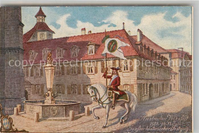 Ansbach Mittelfranken Volksfest 1910