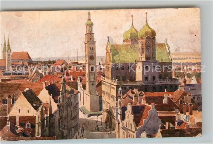 AUGSBURG  CITY Rathaus Perlachturm